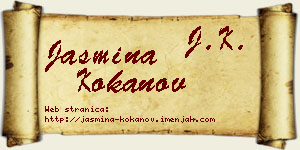 Jasmina Kokanov vizit kartica